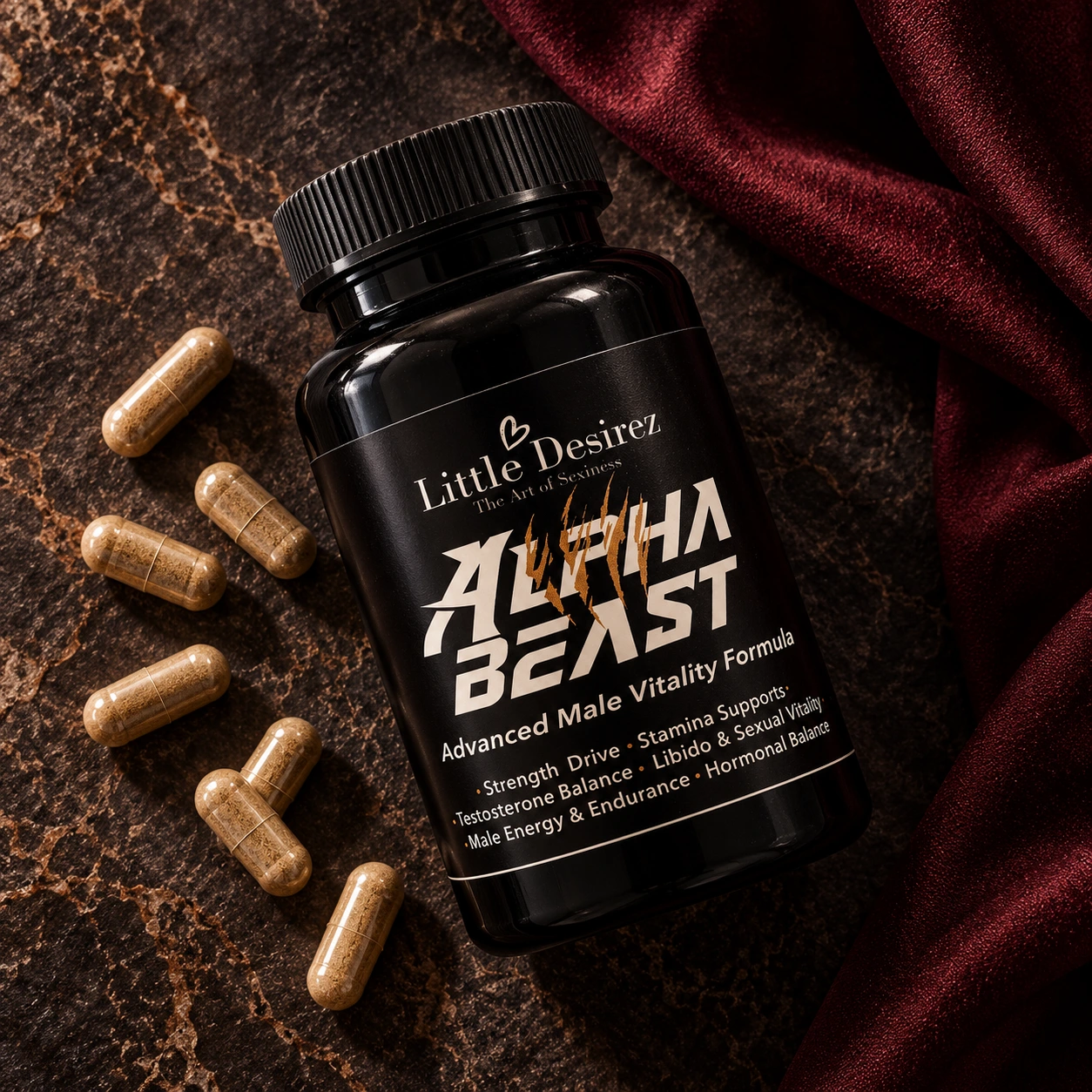 Alpha Beast: overhead product view