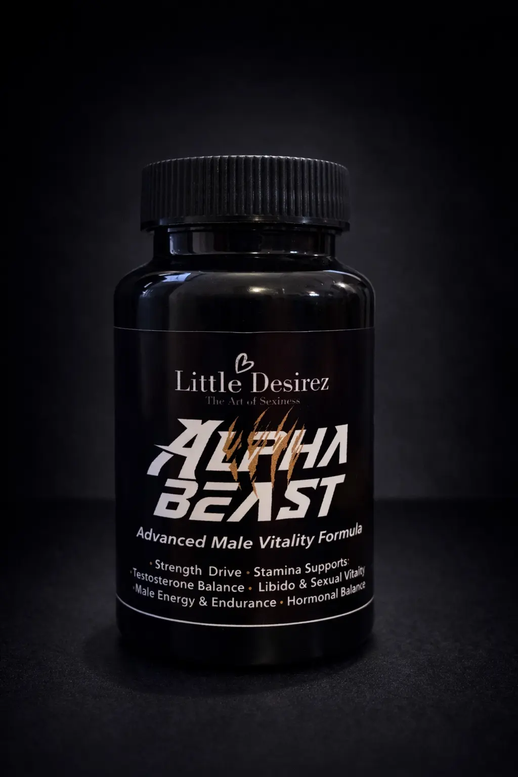 Little Desirez Alpha Beast Advanced Male Vitality Formula bottle