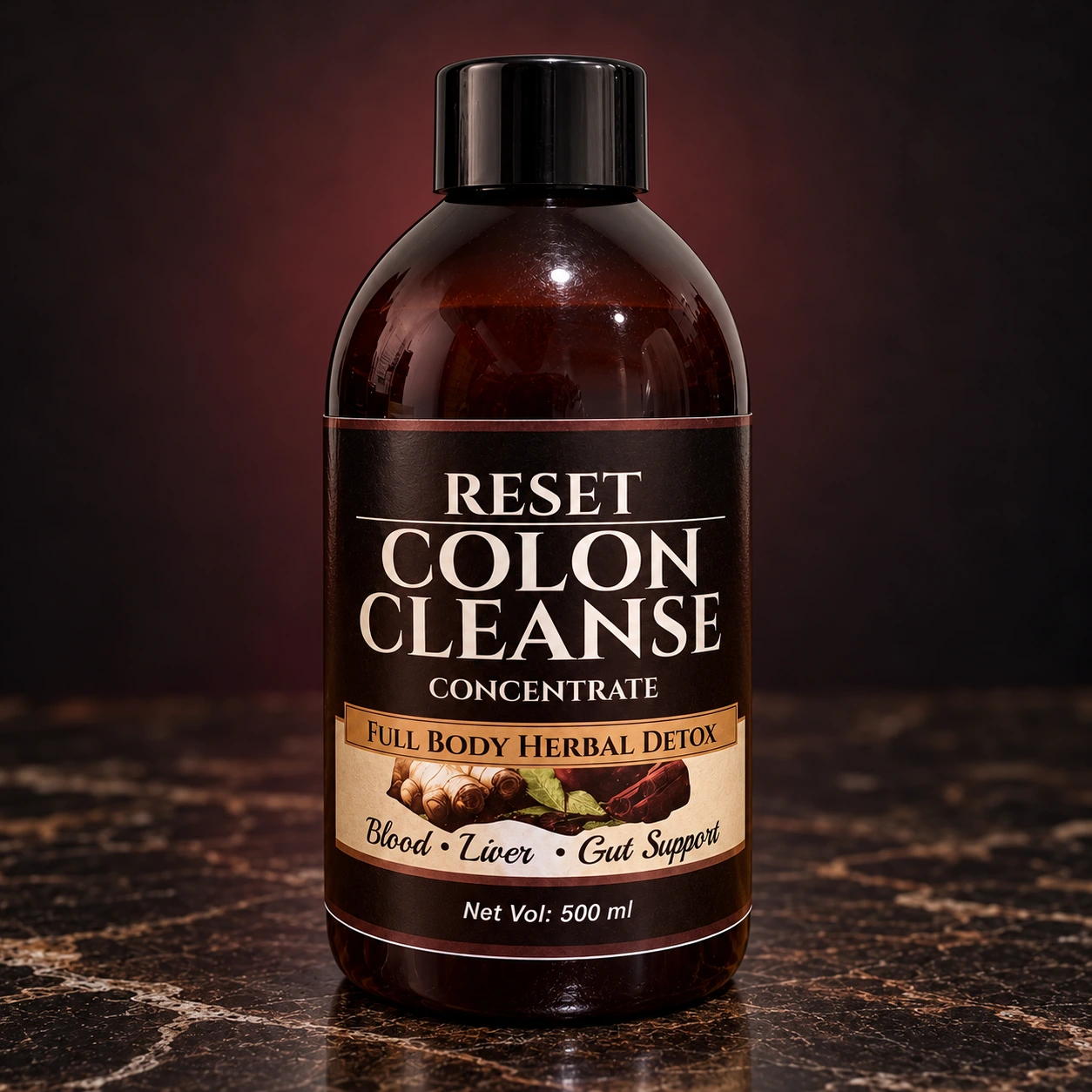 Reset Colon Cleanse: front label detail